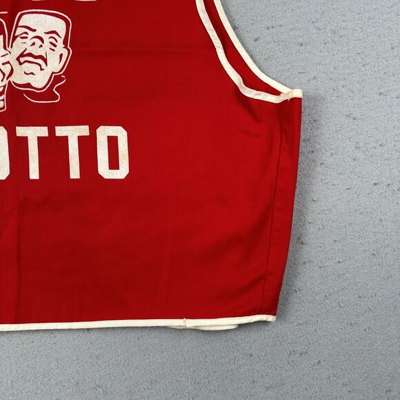 Vintage 60s Champion Running Man Vest Medium Red Cast Taleb Grotto Open Front - Picture 11 of 16